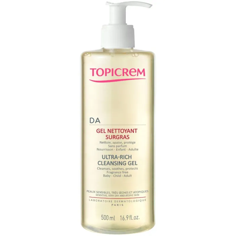 Topicrem DA Gel Nettoyant Surgras 500ml