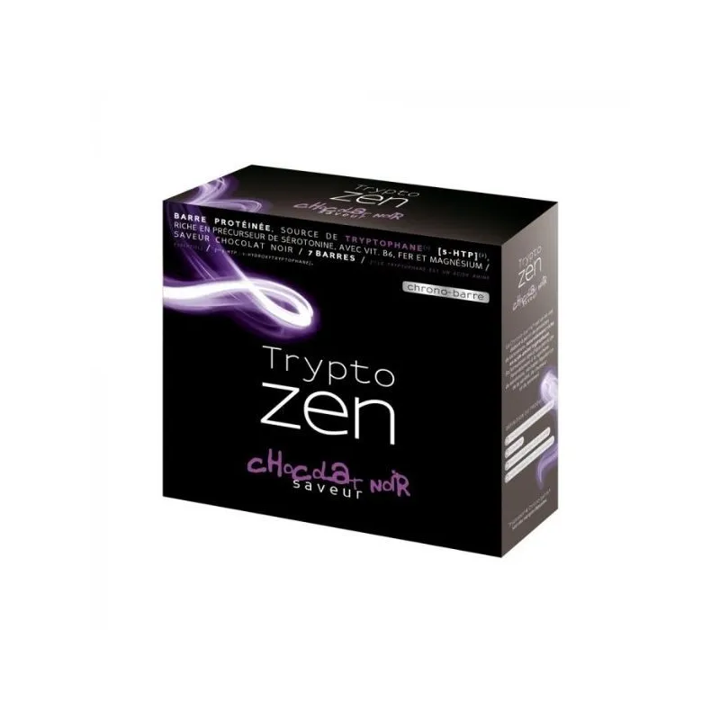 TryptoZen Barres protéinées saveur Chocolat noir 7 unités TryptoZen Barres protéinées saveur Chocolat noir 7 unités
