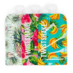 Twistshake 3 Gourdes Remplissables & Réutilisables