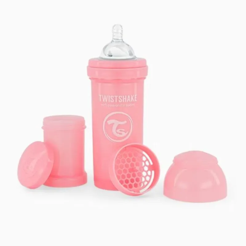 Twistshake Biberon Anti-colique 260ml Rose