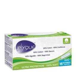 Unyque Tampon 100% Coton Normal sans applicateur X16