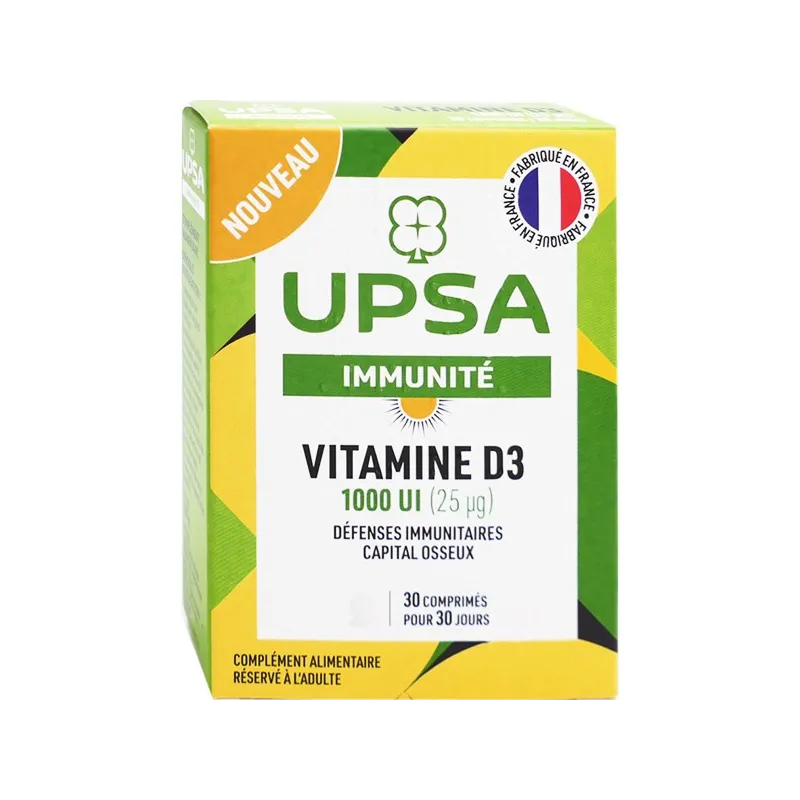 Upsa Immunité Vitamine D3 1000UI 30 comprimés