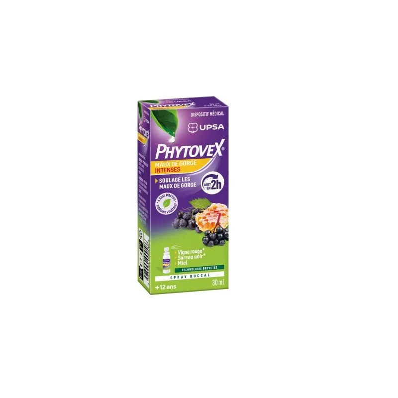Upsa Phytovex Spray Buccal Maux De Gorge Intenses 30ml