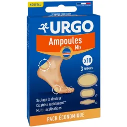 Urgo Ampoules Mix 10 Pansements 3 Formats
