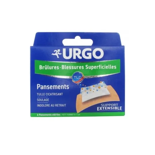 Urgo Brûlures-Blessures Superficielles 6 pansements Urgo Brûlures-Blessures Superficielles 6 pansements