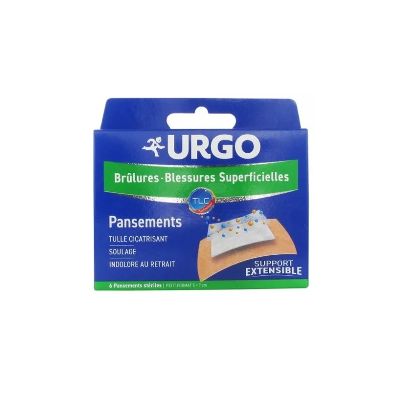 Urgo Brûlures-Blessures Superficielles 6 pansements Urgo Brûlures-Blessures Superficielles 6 pansements