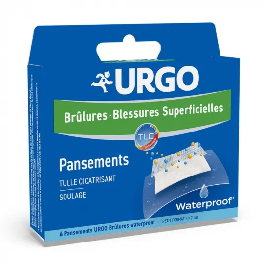 Urgo Pansements Brûlures Petit Format x6 Waterproof