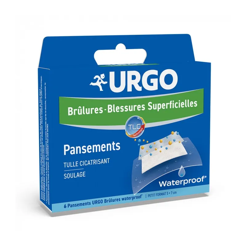 Urgo Pansements Brûlures Petit Format x6 Waterproof