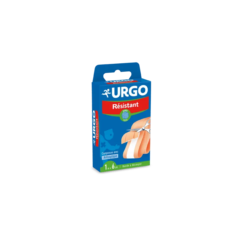 Urgo Resistant pansement bande tissue à découper 1m x 6cm Urgo Resistant pansement bande tissue à découper 1m x 6cm
