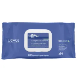 Uriage Bébé 1ères 70 Lingettes d'eau nettoyante