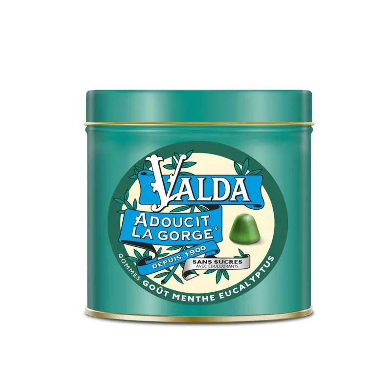 Valda Gommes Goût Menthe Eucalyptus 140g Valda Gommes Goût Menthe Eucalyptus 140g