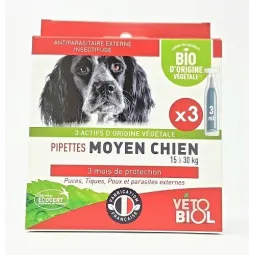 Vetobiol Bio Pipettes Chien Moyen X3