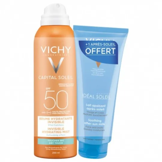 Vichy Capital Soleil Brume Hydratante Invisible SPF50+ Lait Après Soleil 100ml