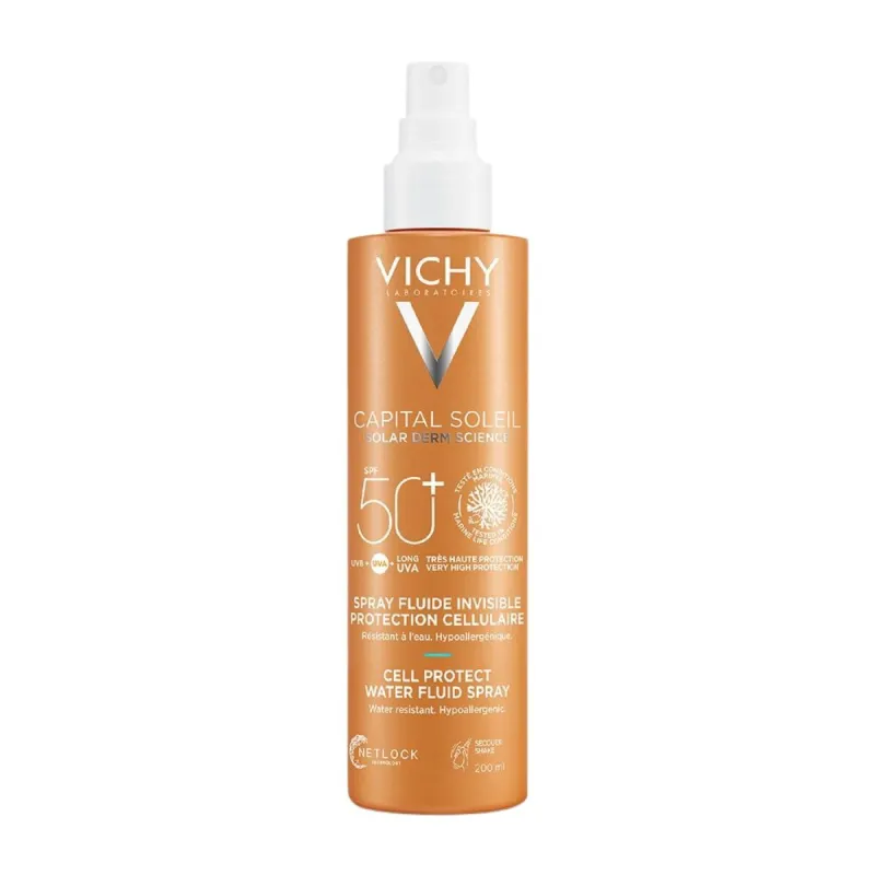 Vichy Capital Soleil Spray Fluide Invisible SPF50+ 200ml+Lait Apaisant 100ml OFFERT