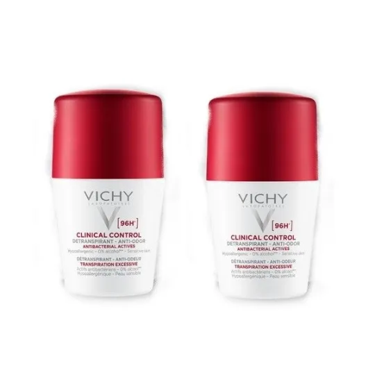 Vichy Clinical Control Detranspirant 96h Roll-On 2x50ml Vichy Clinical Control Detranspirant 96h Roll-On 2x50ml