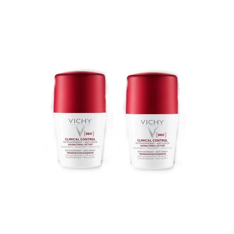 Vichy Clinical Control Detranspirant 96h Roll-On 2x50ml Vichy Clinical Control Detranspirant 96h Roll-On 2x50ml