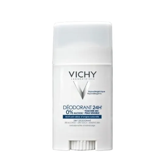 Vichy Déodorant 24 h Stick sans sels d'aluminium 40ml Vichy Déodorant 24 h Stick sans sels d'aluminium 40ml