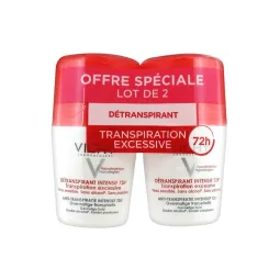 Vichy Détranspirant Intensif 72h lot 2x50ml