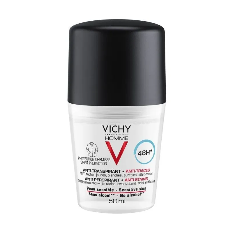 Vichy Homme Déodorant Bille Anti-trace 48h 50ml Vichy Homme Déodorant Bille Anti-trace 48h 50ml