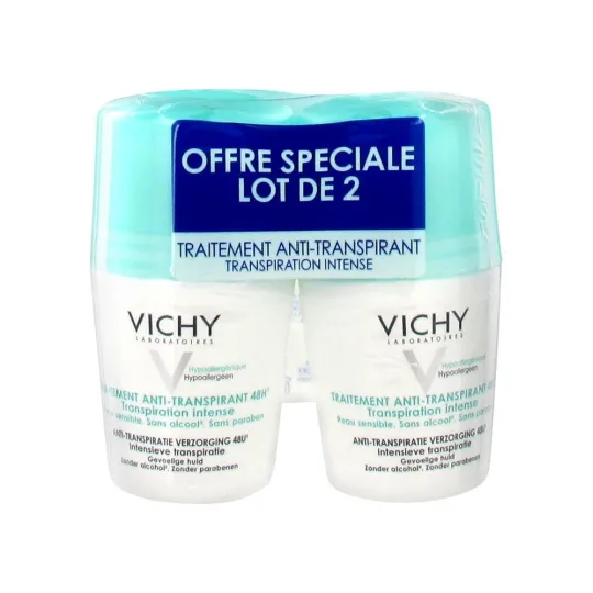 Vichy Traitement Anti-transpirant 48H Bille 2X50ml Vichy Traitement Anti-transpirant 48H Bille 2X50ml