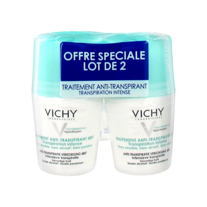 Vichy Traitement Anti-transpirant 48H Bille 2X50ml Vichy Traitement Anti-transpirant 48H Bille 2X50ml