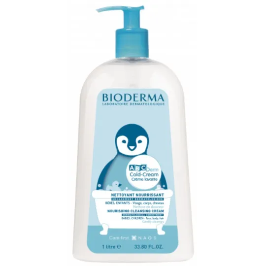 Bioderma ABCderm Cold-Cream Crème Lavante 1 litre Bioderma ABCderm Cold-Cream Crème Lavante 1 litre