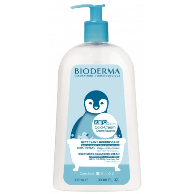 Bioderma ABCderm Cold-Cream Crème Lavante 1 litre Bioderma ABCderm Cold-Cream Crème Lavante 1 litre