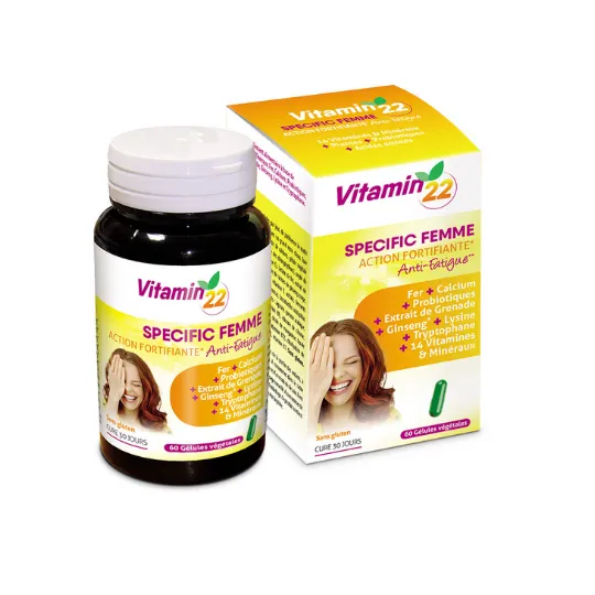 Vitamin'22 Spécifique Femme 60 gélules Vitamin'22 Spécifique Femme 60 gélules