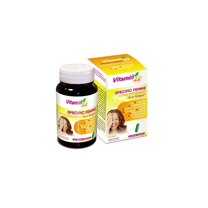 Vitamin'22 Spécifique Femme 60 gélules Vitamin'22 Spécifique Femme 60 gélules