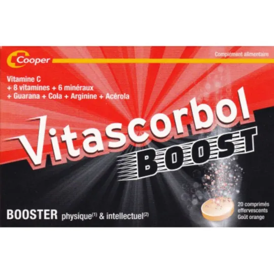 Vitascorbol Boost 20 Comprimés Effervescents