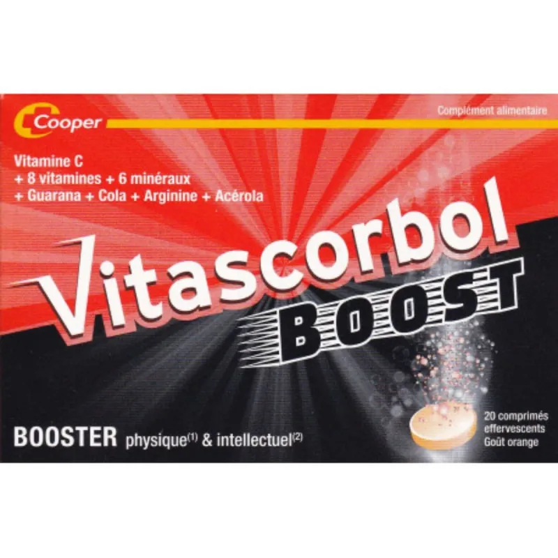 Vitascorbol Boost 20 Comprimés Effervescents