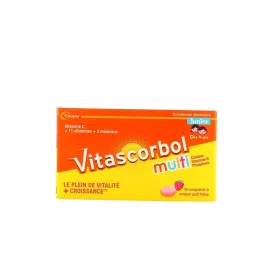 Vitascorbol Multi Junior 30 Comprimés à Croquer