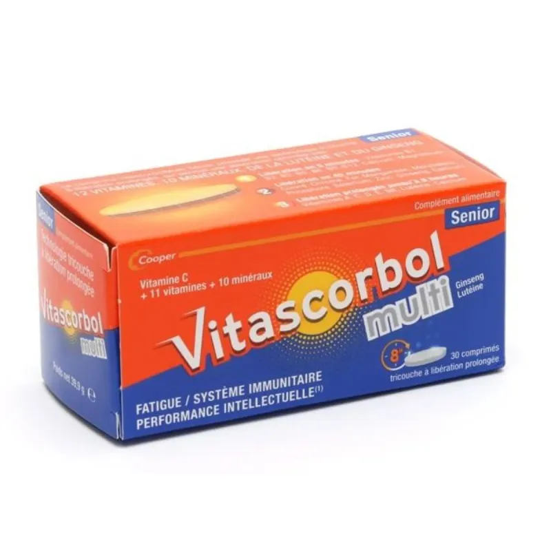 Vitascorbol Multi Sénior 30 comprimés Vitascorbol Multi Sénior 30 comprimés