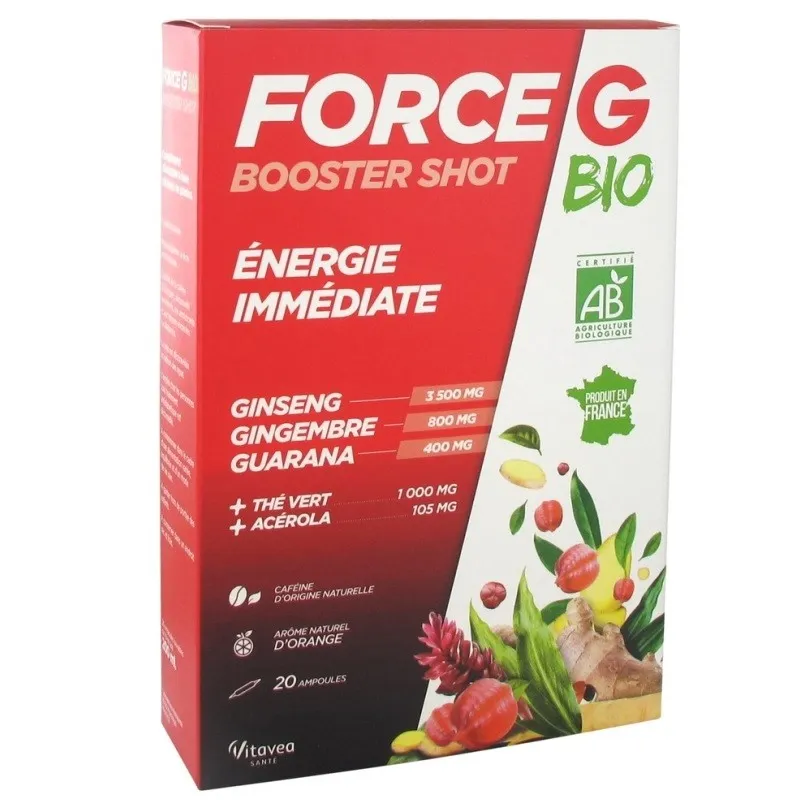 Vitavéa Force G Bio Booster Shot 20 Ampoules Vitavéa Force G Bio Booster Shot 20 Ampoules