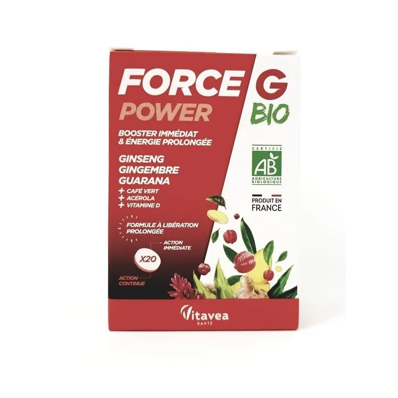 Vitavea Force G Power Bio 20 comprimés Vitavea Force G Power Bio 20 comprimés