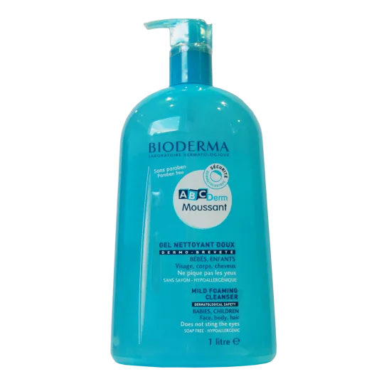 Bioderma ABCderm Moussant Gel Nettoyant Doux 1litre Bioderma ABCderm Moussant Gel Nettoyant Doux 1litre