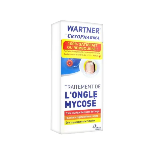 Wartner Cryopharma gel traitement de l'ongle mycosé Wartner Cryopharma gel traitement de l'ongle mycosé