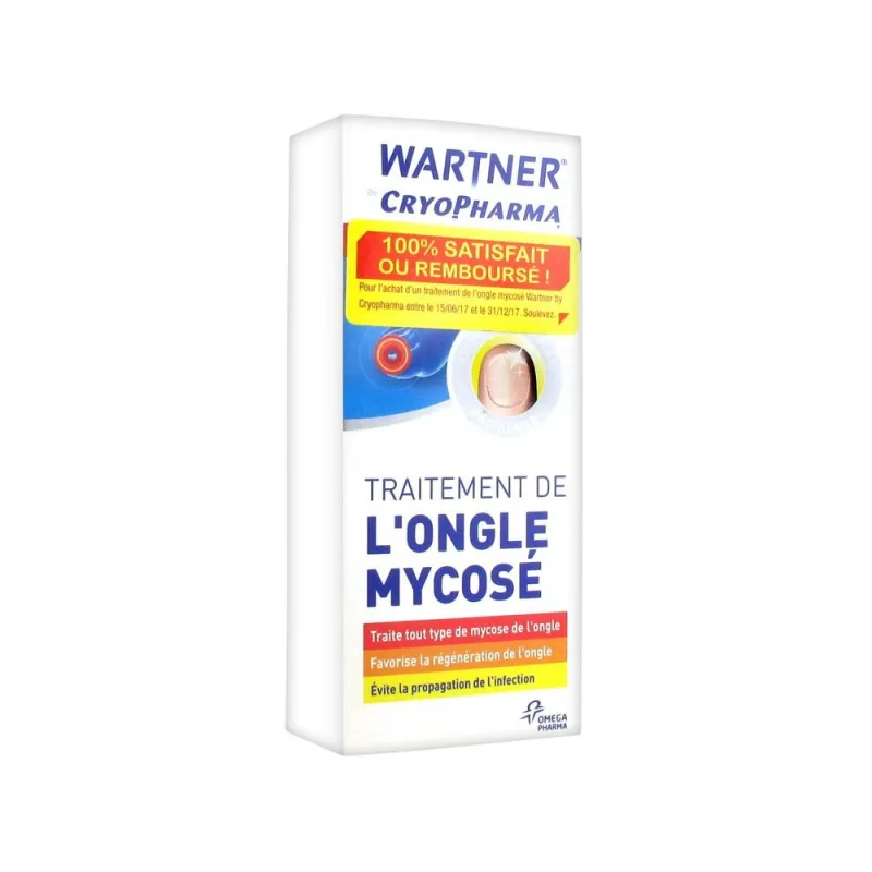 Wartner Cryopharma gel traitement de l'ongle mycosé Wartner Cryopharma gel traitement de l'ongle mycosé