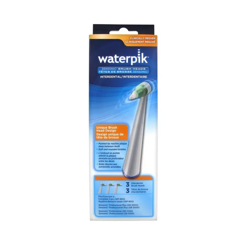 Waterpik Têtes de Brosses Sensonic Interdentaire 3 Têtes Waterpik Têtes de Brosses Sensonic Interdentaire 3 Têtes
