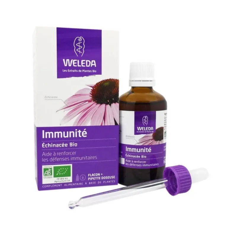 Weleda Extrait de Plante Bio Immunité Echinacée Bio 60ml