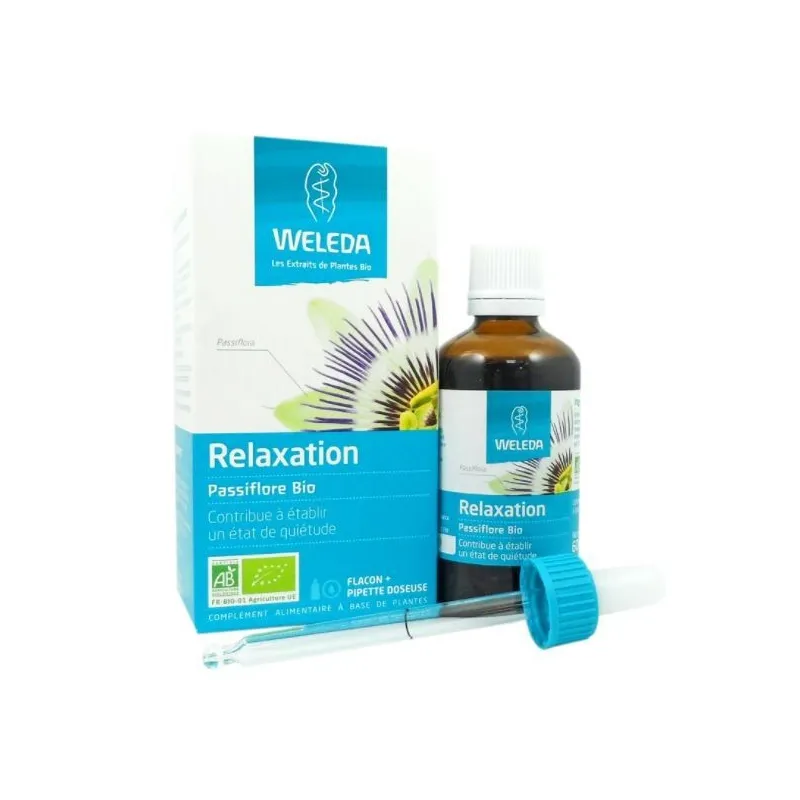 Weleda Extrait de Plantes Bio Relaxation Passiflore Bio 60ml Weleda Extrait de Plantes Bio Relaxation Passiflore Bio 60ml
