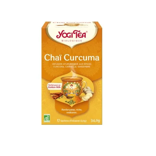 Yogi Tea Chaï Curcuma 17 Sachets D'Infusion Yogi Tea Chaï Curcuma 17 Sachets D'Infusion