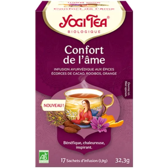 Yogi Tea Confort de l'Ame Infusion Bio 17 Sachets Yogi Tea Confort de l'Ame Infusion Bio 17 Sachets