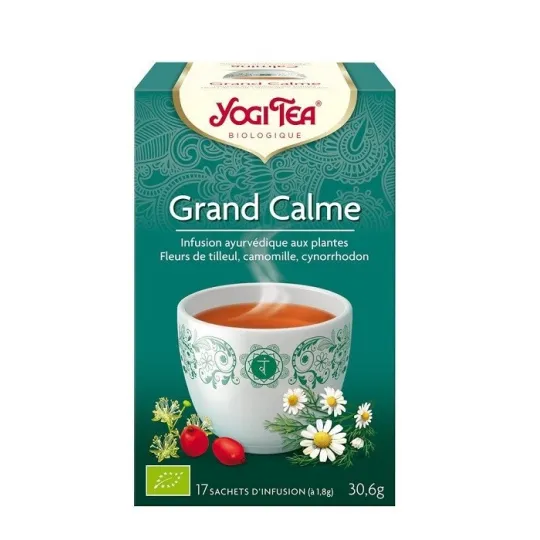 Yogi Tea Grand Calme Infusion Bio Vegan 17 Sachets Yogi Tea Grand Calme Infusion Bio Vegan 17 Sachets