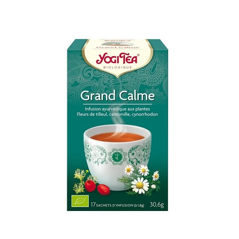 Yogi Tea Grand Calme Infusion Bio Vegan 17 Sachets Yogi Tea Grand Calme Infusion Bio Vegan 17 Sachets