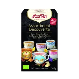 Yogi Tea Infusion Assortiment Découverte 6x3 Sachets