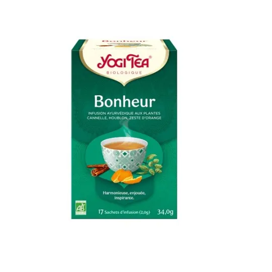 Yogi Tea Infusion Bonheur Bio Vegan 17 Sachets Yogi Tea Infusion Bonheur Bio Vegan 17 Sachets