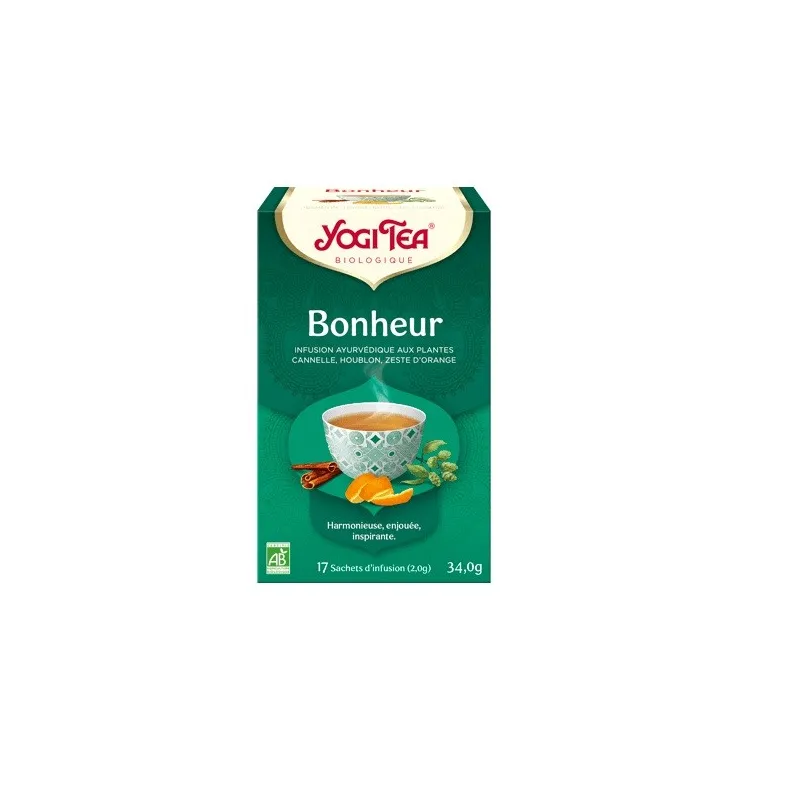 Yogi Tea Infusion Bonheur Bio Vegan 17 Sachets Yogi Tea Infusion Bonheur Bio Vegan 17 Sachets