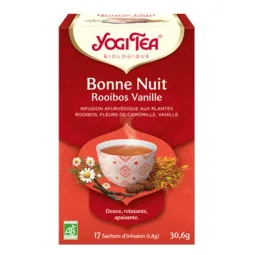 Yogi Tea Infusion Bonne Nuit Rooibos Vanille 17 Sachets