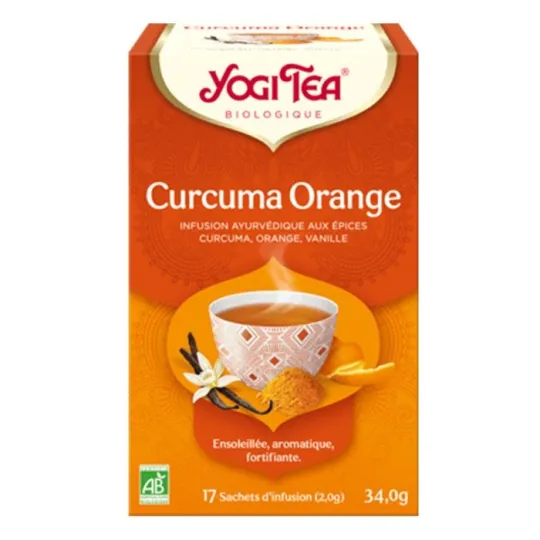 Yogi Tea Infusion Curcuma Orange Bio Vegan 17 Sachets Yogi Tea Infusion Curcuma Orange Bio Vegan 17 Sachets